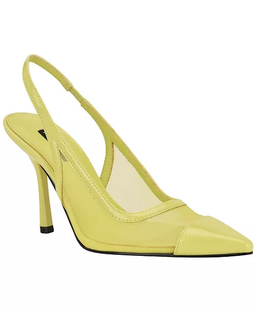 Women's Jermain Mesh Slingback Stiletto Pumps | Macy's