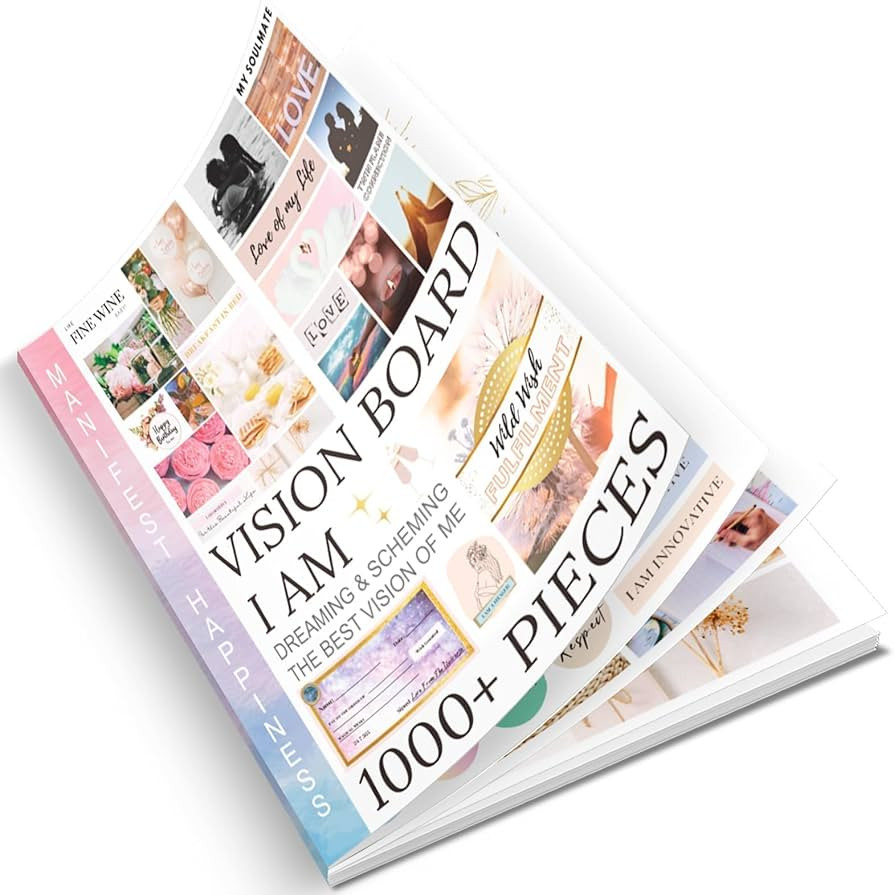 EggSun Vision Board Supplies with 1200+ Images & Quotes Collage Magazine Book, Wall Clip Art Scra... | Amazon (US)