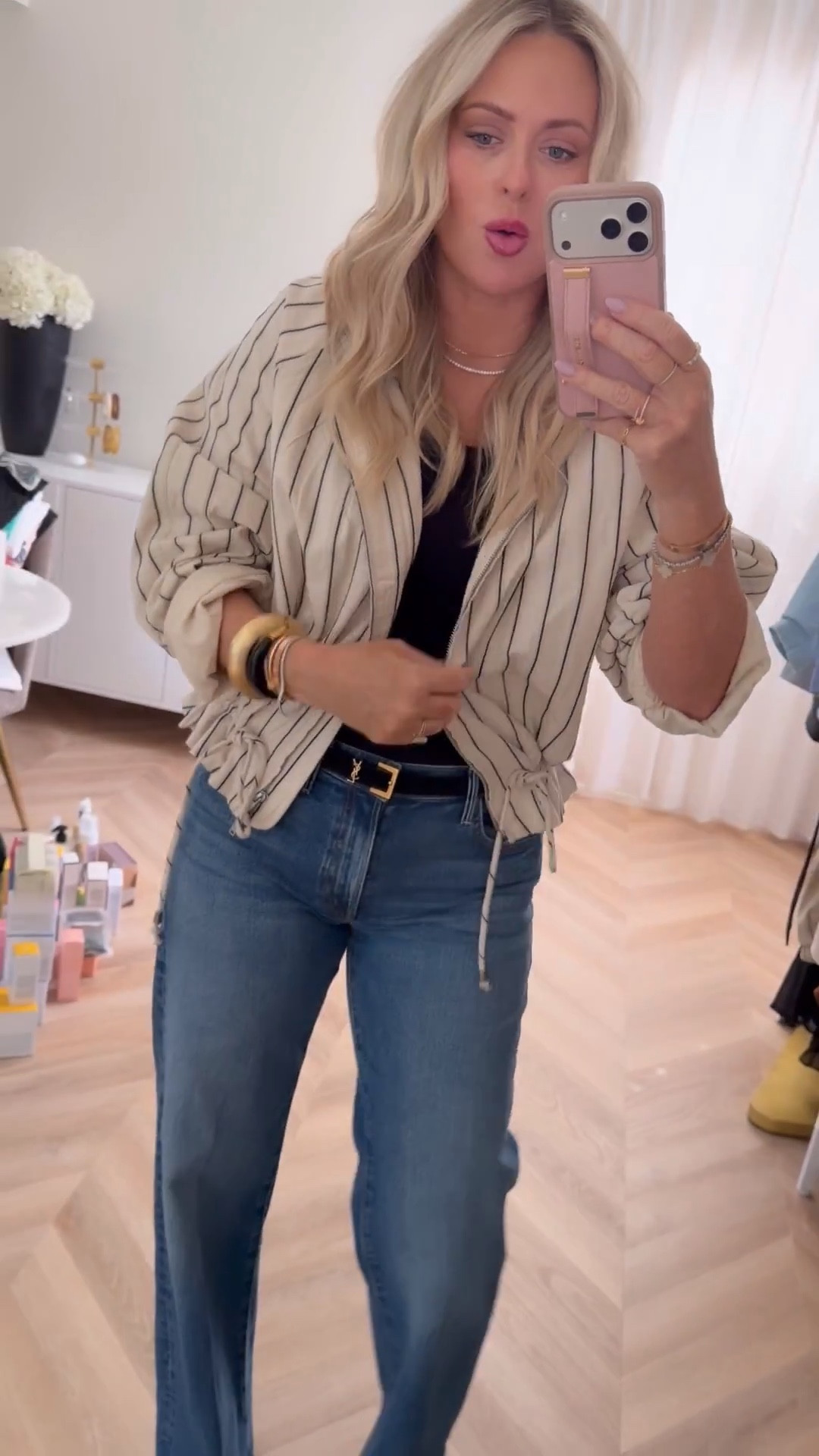 OOTN! Found my jeans for 30% off! 
Small in tops & tts in jeans! 

Work wear. Work outfit. Denim. Jeans. Date night outfit  

#LTKWorkwear #LTKSeasonal #LTKSaleAlert