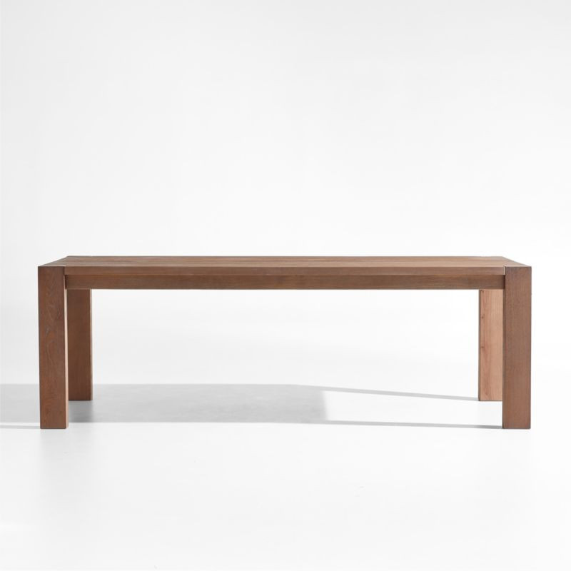 Terra 90" Smoke Oak Dining Table + Reviews | Crate & Barrel | Crate & Barrel