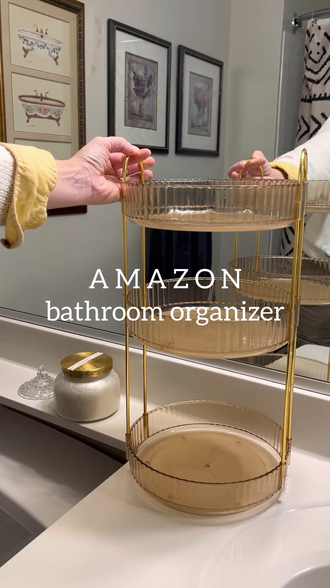 Traditional decor bathroom organizer from Amazon. 

#LTKFindsUnder50 #LTKBeauty