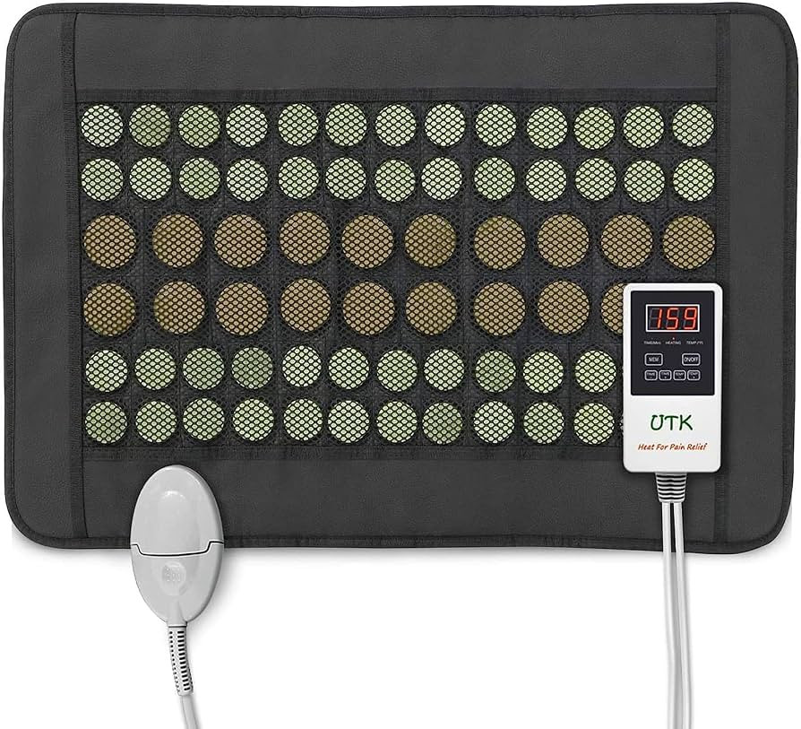 UTK Heating Pad for Back, Far Infrared Natural Jade and Tourmaline Heating Pad, Smart Controller ... | Amazon (US)
