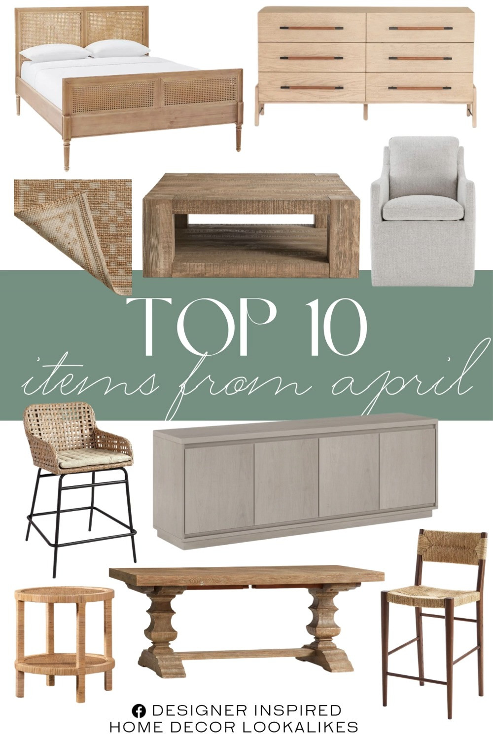 Top 10 Items from April. April Best Home Finds. Top-Rated Home Picks This April.  Best-Selling Home Pieces This April. April Favorites: Home Edition. April Home Must-Buys. Handpicked Home Favorites This April.

Home more affordable option find copy cat similar look for less budget friendly affordable cheap cheaper beautiful pretty. Clearance sale coupon code discount code promo code luxury lookalike look a like Inspo inspiration inspired by idea ideas Love like these? I share multiple every day in my FB group.
#top10 #aprilfinds #aprilfavorites #homefinds #bestsellers #furniturefinds #aprilpicks #homeinspo #modernliving 

 #LTKHome