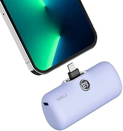 iWALK Portable Charger 4800mAh Power Bank Fast Charging and PD Input Small Docking Battery with LED  | Amazon (US)