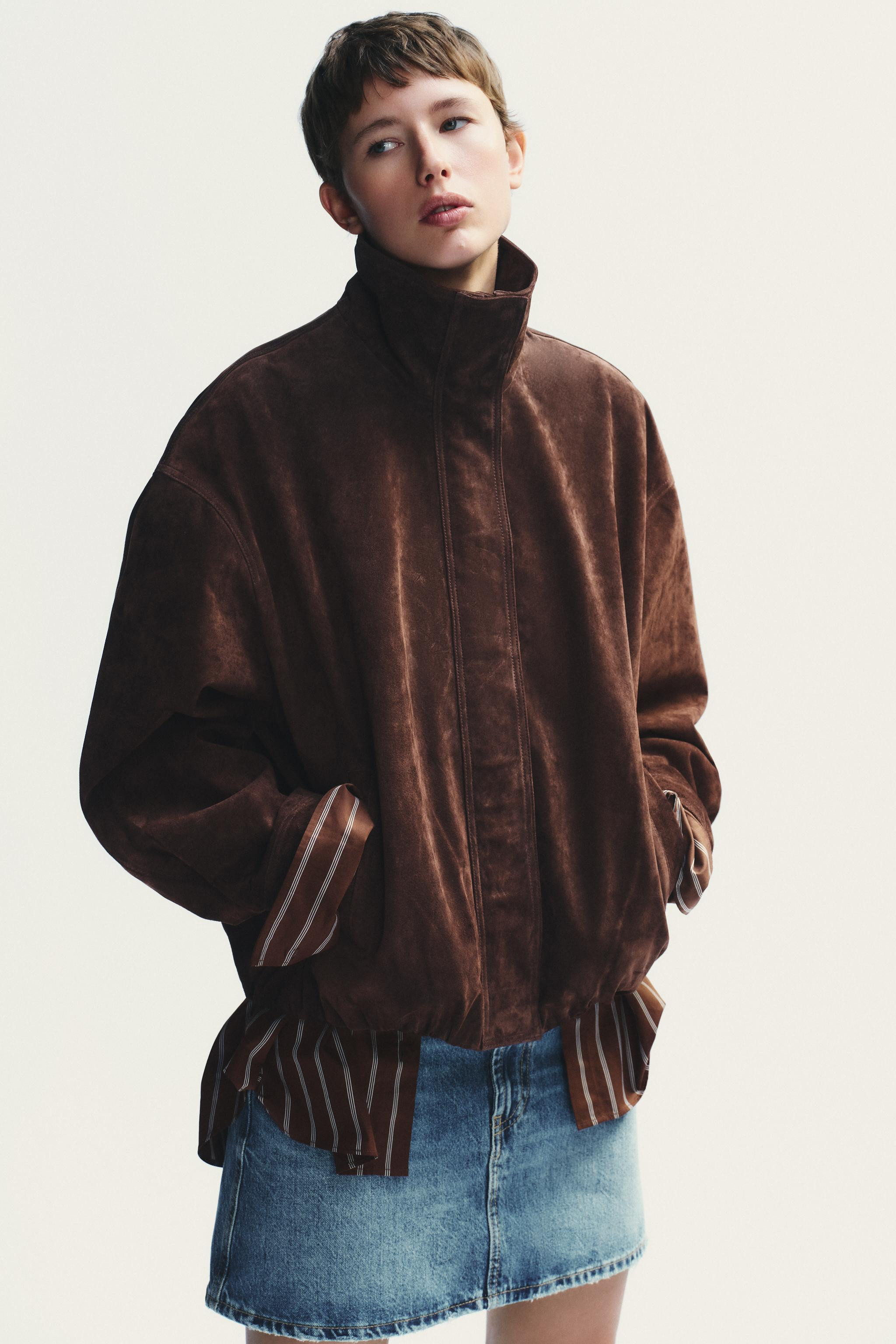 SUEDE LEATHER JACKET | Zara UK