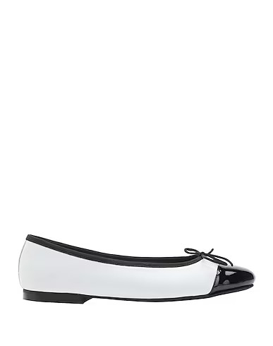 8 By YOOX LEATHER BALLET FLATS
 | White Women‘s Ballet Flats  | YOOX | YOOX (US)
