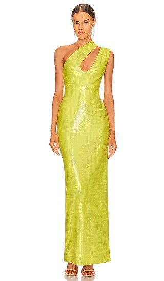 Elissa Maxi Dress in Citrus Neon Green Dress Neon Yellow Dress Neon Dress Neon Outfit Ideas Inspo | Revolve Clothing (Global)