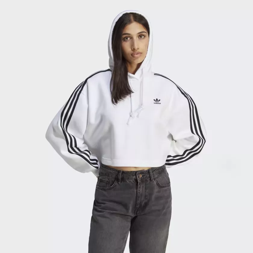 adicolor classic crop hoodie
