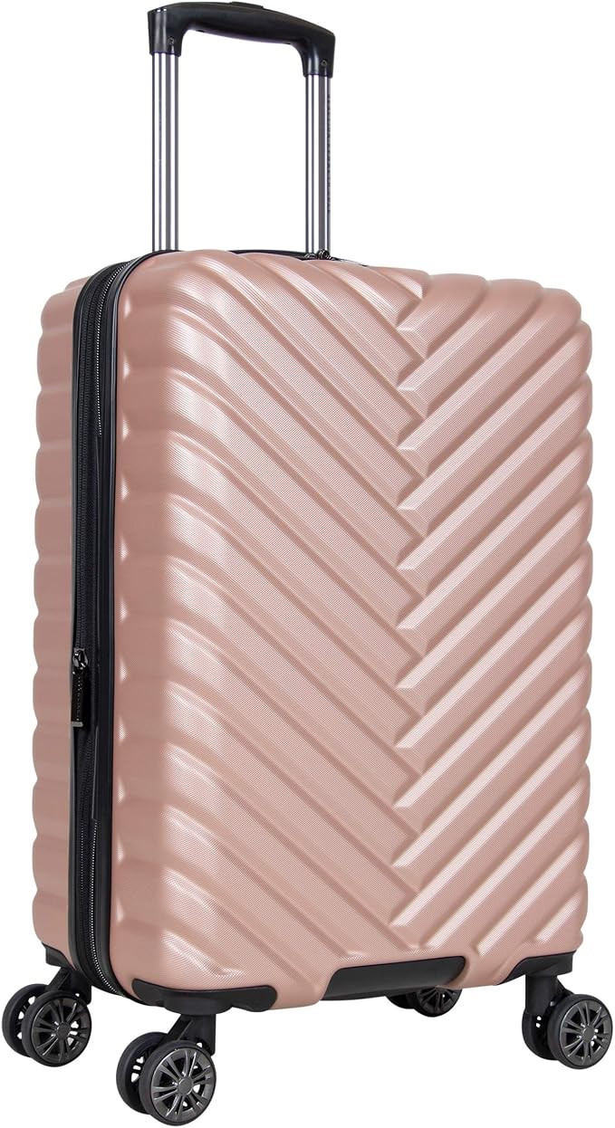 Kenneth Cole Reaction Women's Madison Square Hardside Chevron Expandable Luggage, Rose Gold, 20-I... | Amazon (US)