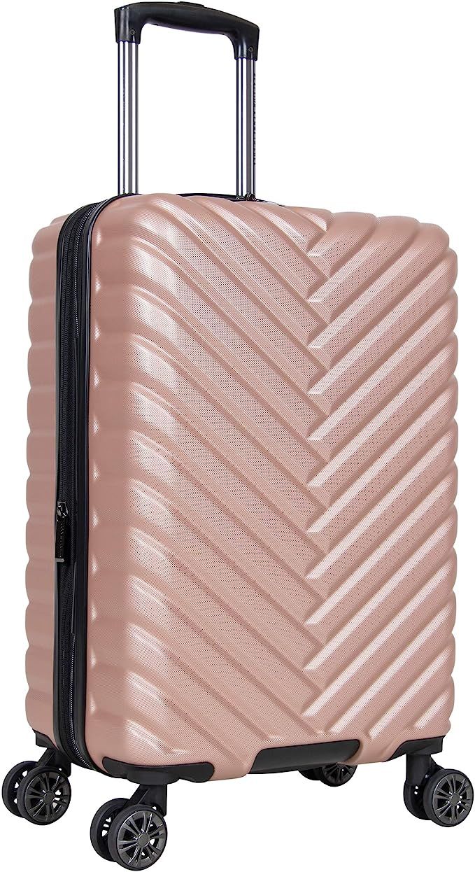 Kenneth Cole Reaction Women's Madison Square Hardside Chevron Expandable Luggage, Rose Gold, 20-I... | Amazon (US)