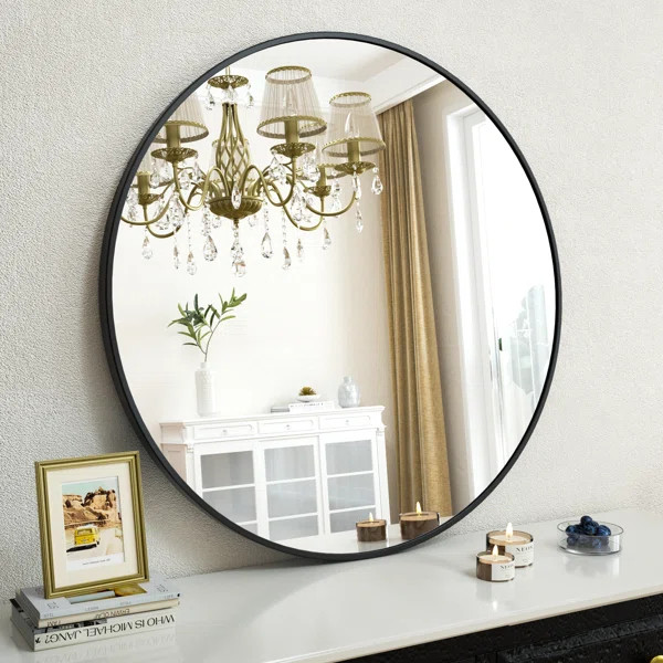 Gehard Metal Round Mirror | Wayfair North America