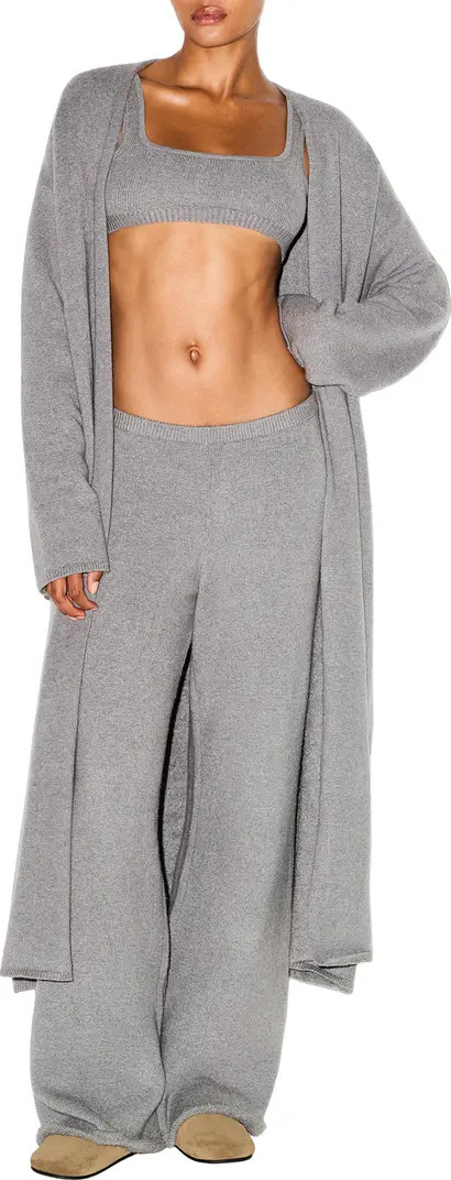 SKIMS Textured Knit Long Cardigan | Nordstrom | Nordstrom