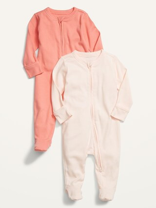 Solid Footed One-Piece 2-Pack for Baby | Old Navy (US)