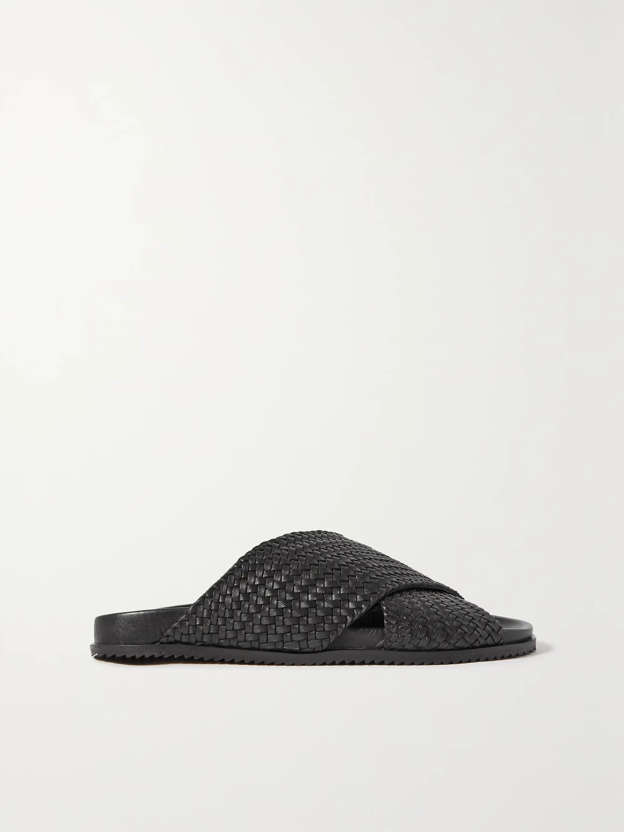 + NET SUSTAIN Arne woven leather slides | NET-A-PORTER (UK & EU)
