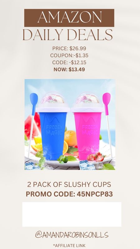 Amazon Daily Deals
Slushy cups set of 2

#LTKSaleAlert #LTKKids