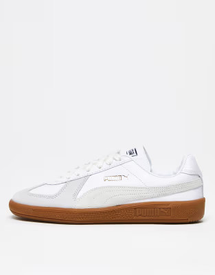 Puma Army Trainer trainers in white and grey | ASOS (Global)