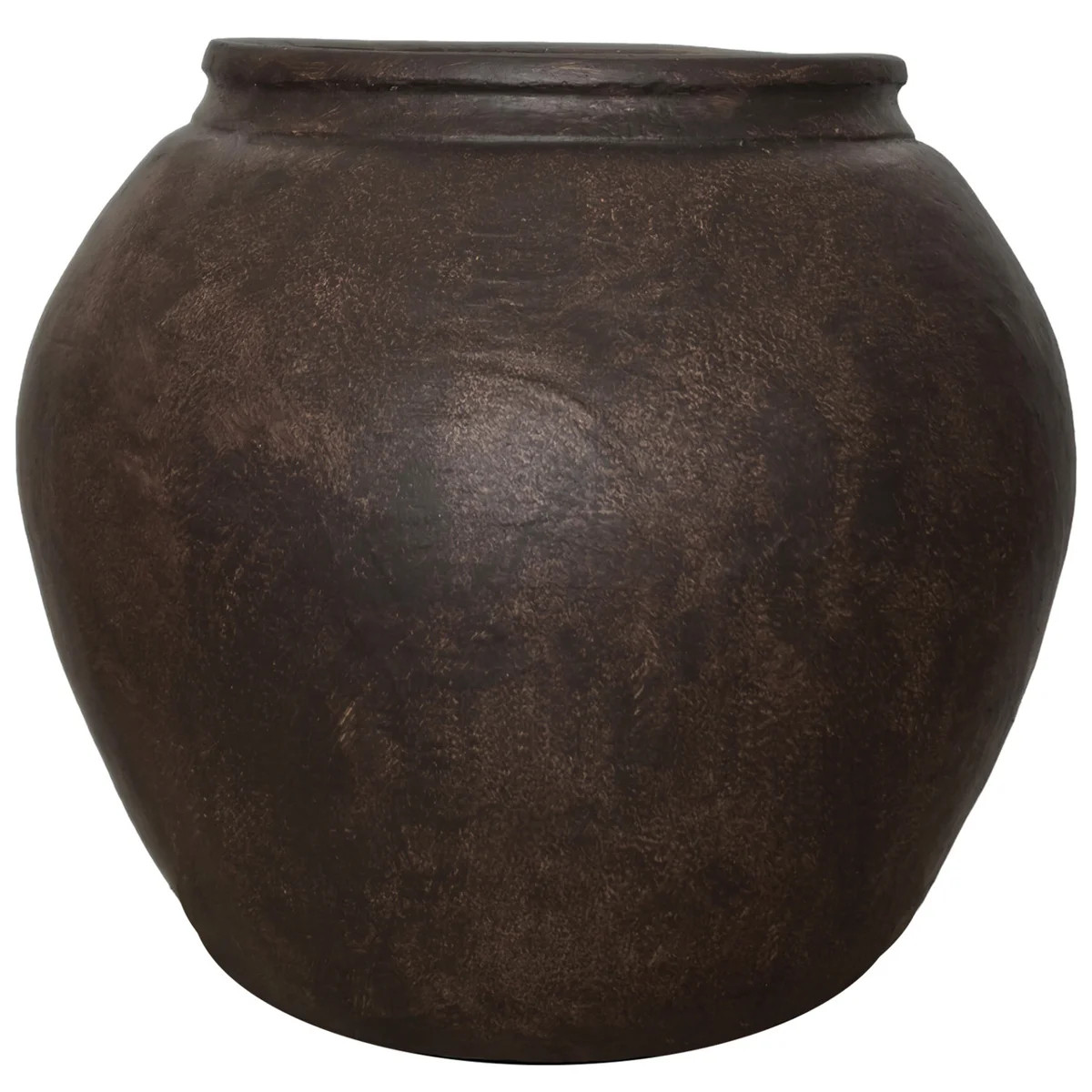 12" H x 14" Dia Fiberstone Vintage Style Planter with Drainage Hole, Indoor/Outdoor Large Plant P... | Wayfair North America