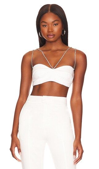 Lilah Crop Top in White | Revolve Clothing (Global)