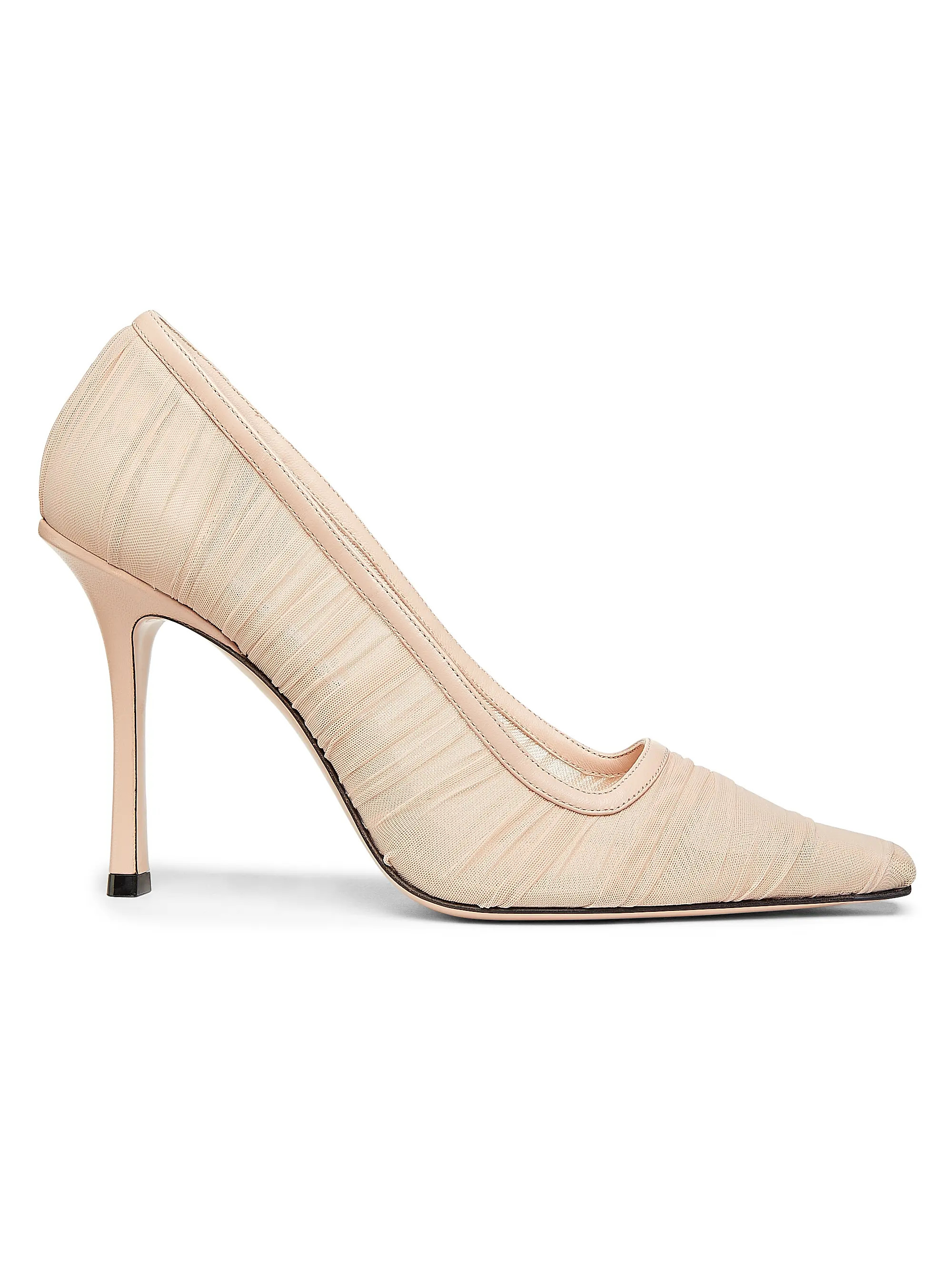 Lotta 100MM Ruched Tulle Pumps | Saks Fifth Avenue