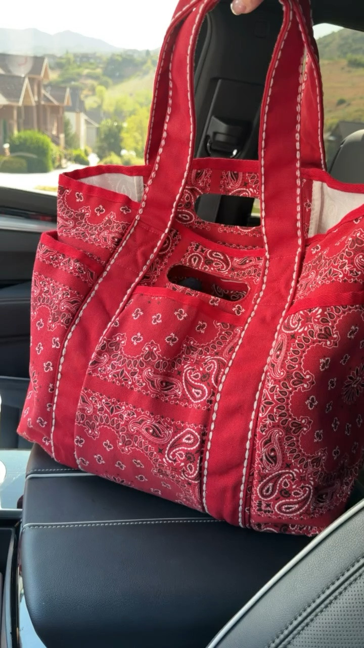 Red bandana bag is restocked at Walmart! Perfect travel bag, mom bag, summer bag. Love this for the Fourth of July!

#LTKmomlife #LTKSeasonal