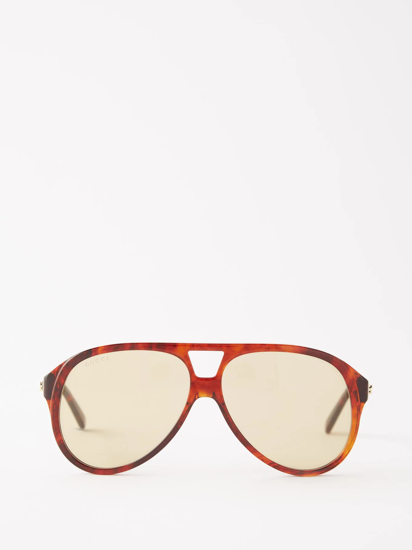 Aviator tortoiseshell-acetate sunglasses | Gucci | Matches (UK)