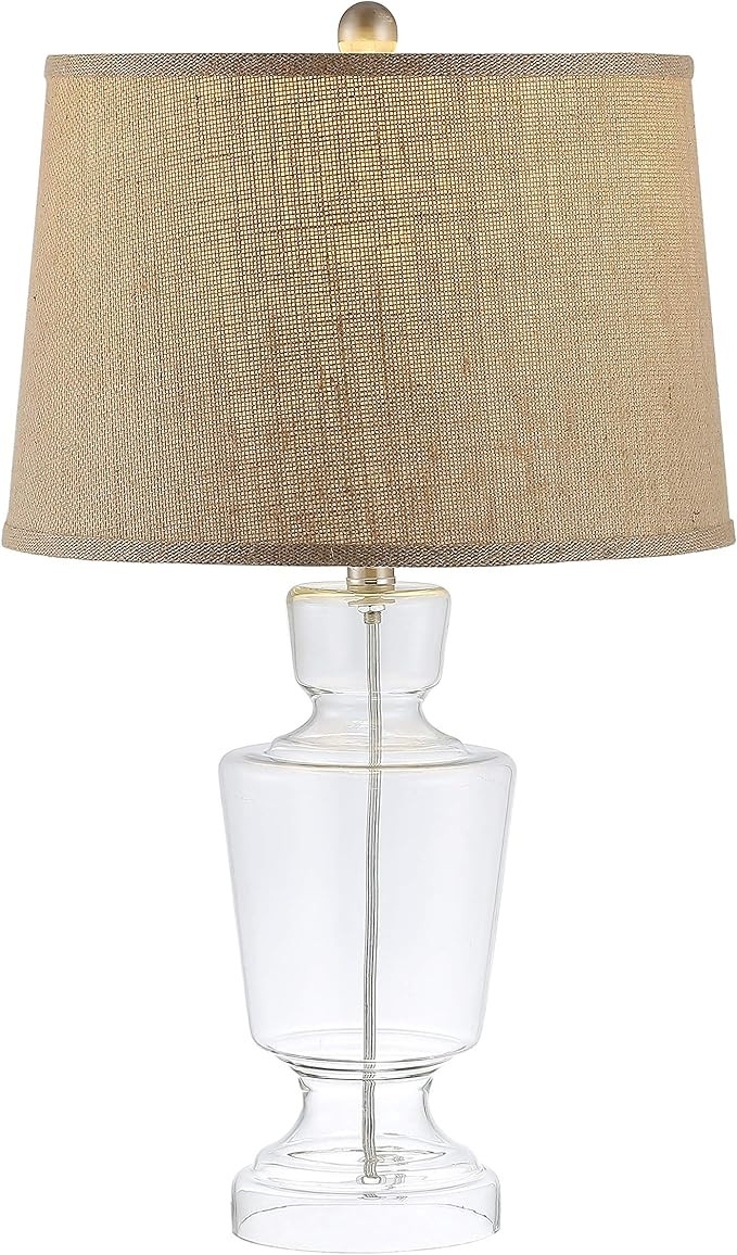 Safavieh Lighting Collection Amby Clear Glass 24-inch Bedroom Living Room Home Office Desk Nights... | Amazon (US)