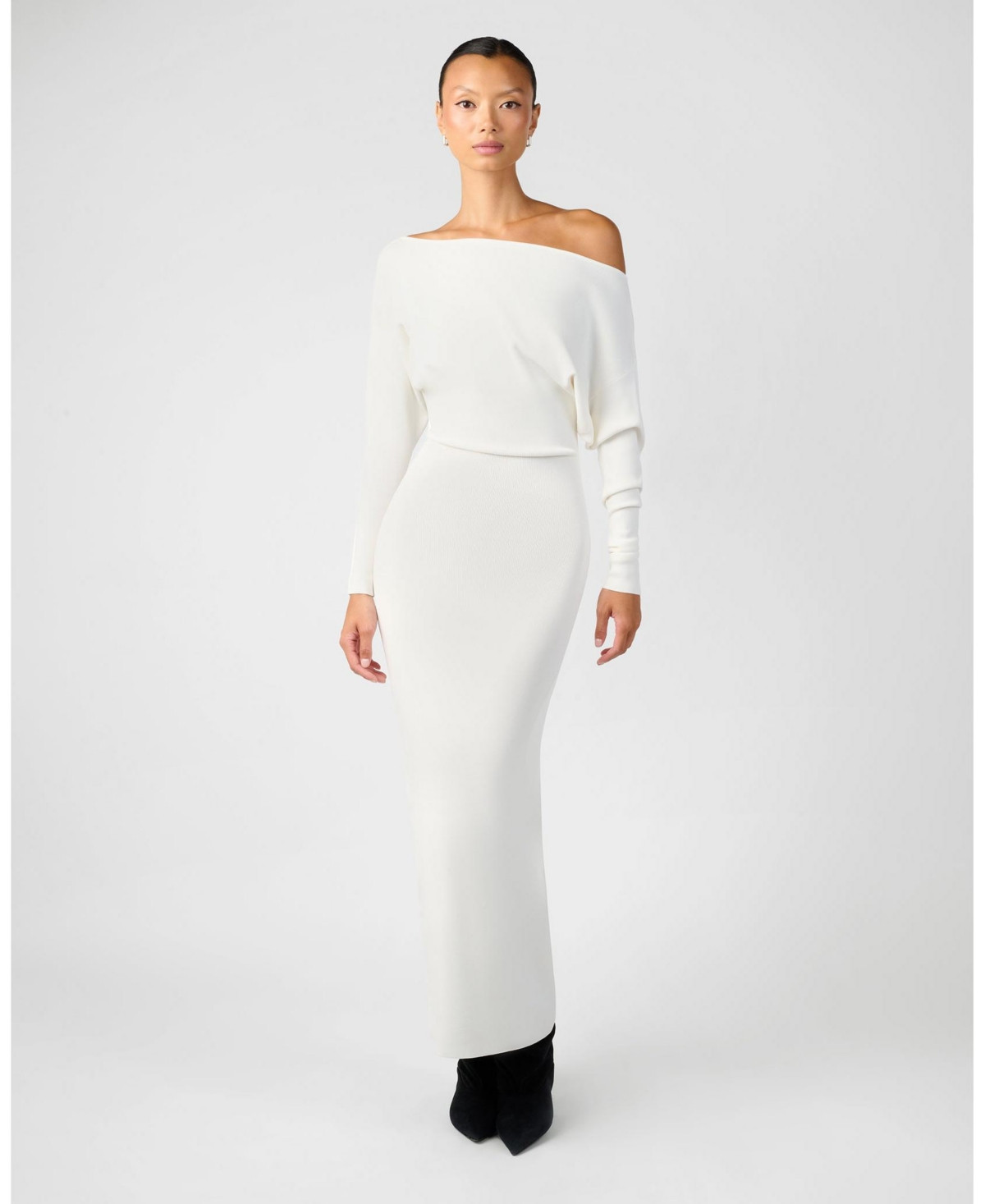 WeWoreWhat Women's Off Shoulder Sweater Midi Dress - Ivory | Macy's