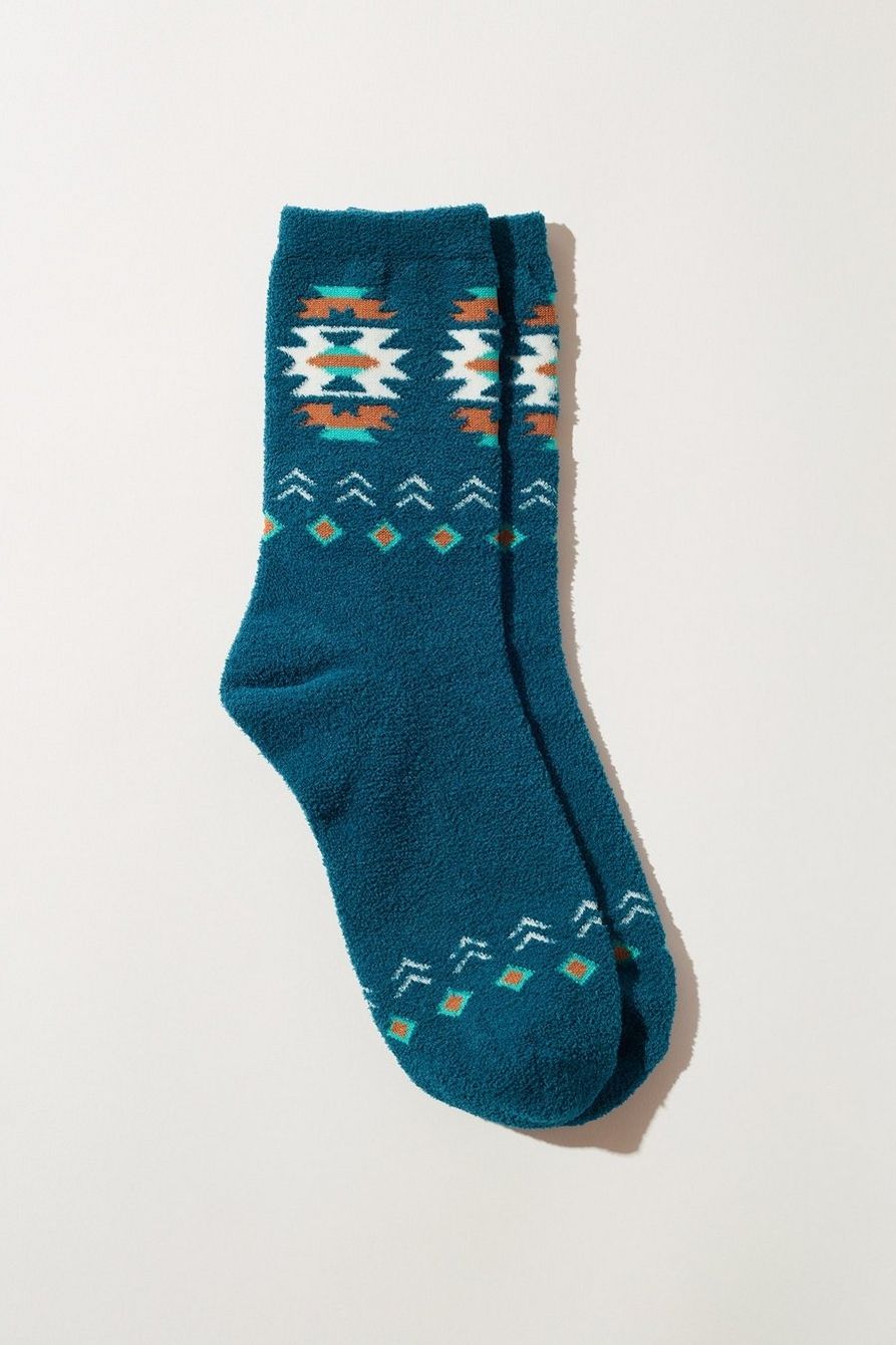 SOUTHWEST FUZZY SOCK | Lucky Brand