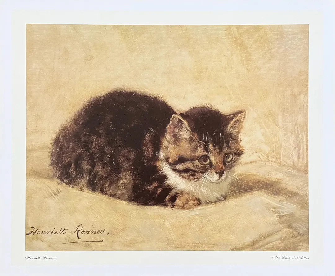 Henriette Ronner Exhibition Poster - the Parson's Kitten - Museum Artist - Art Print - Offset Lit... | Etsy (US)