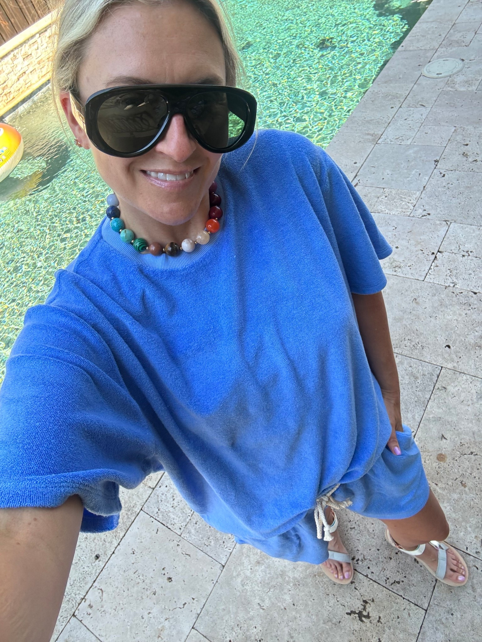 vacation outfits beach
Cute terry set for pool beach or running around.  Small in shorts and top but top runs big…could do XS 

#LTKootd #LTKdayinmylife #LTKSwim