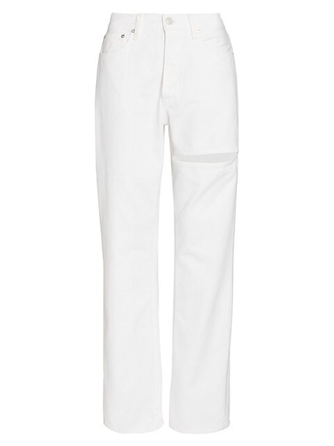 Lana Slice High-Rise Straight-Leg Jeans | Saks Fifth Avenue