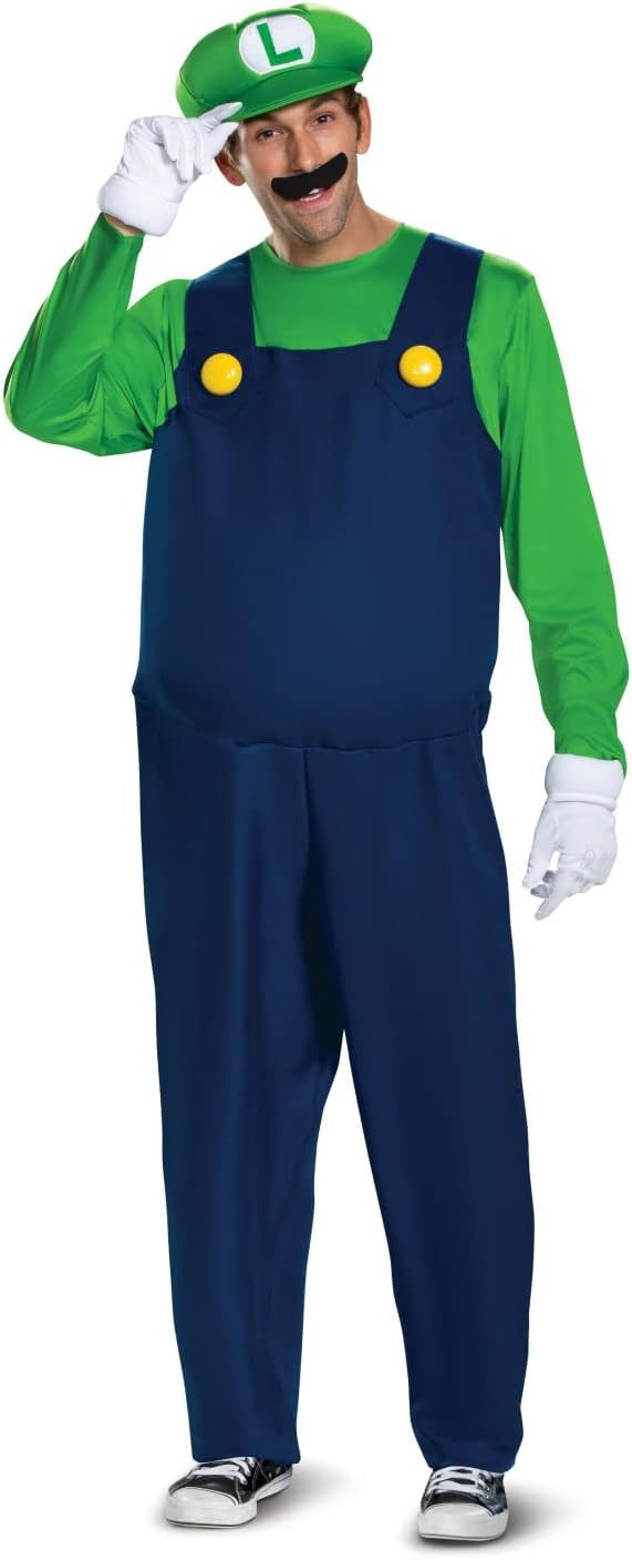 Disguise Men's Luigi Deluxe Adult Costume | Amazon (US)