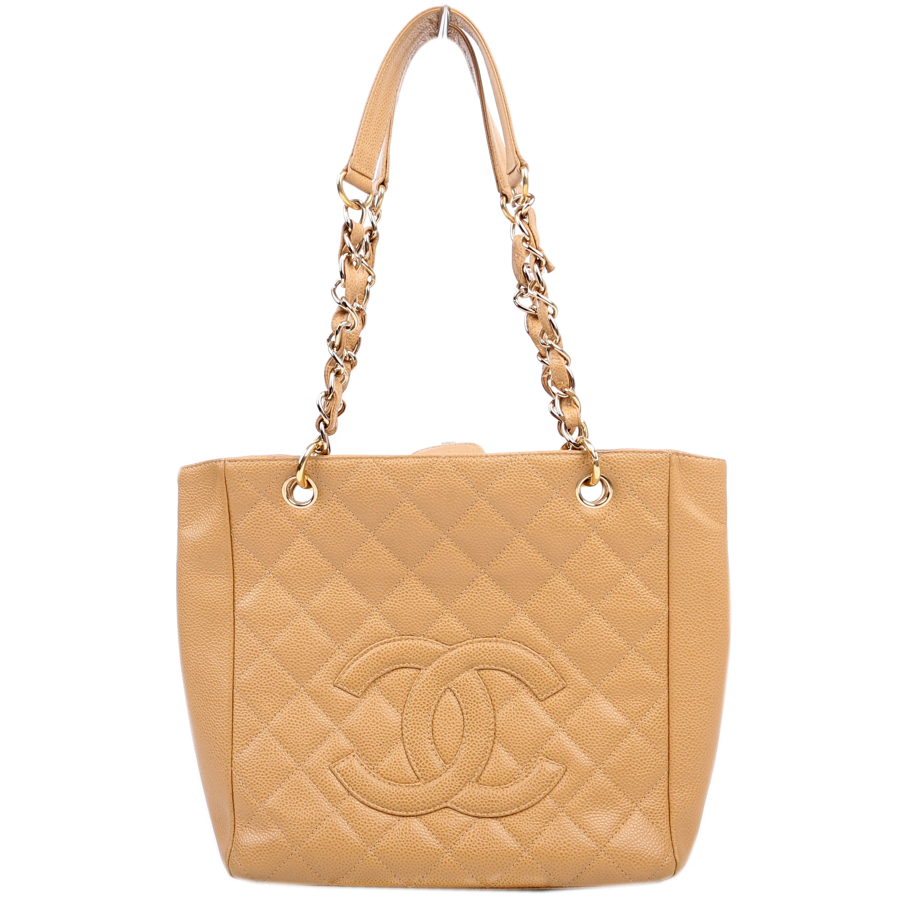 Petite Shopping Tote Tan | Keeks Designer Handbags