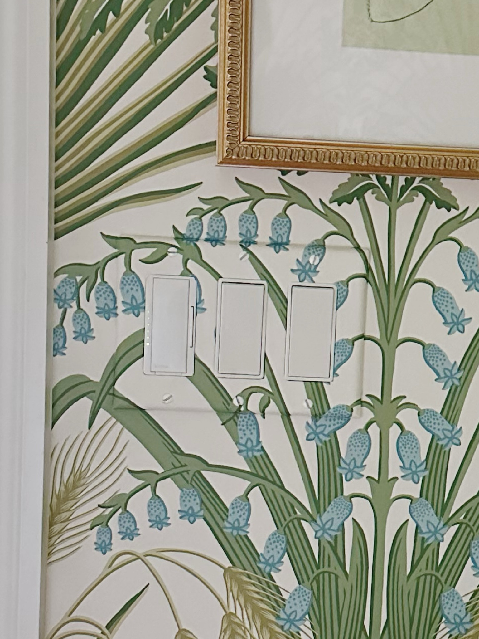 Spray adhesive to disguise switch plates with wallpaper

#LTKFindsUnder50 #LTKHome #LTKFindsUnder100