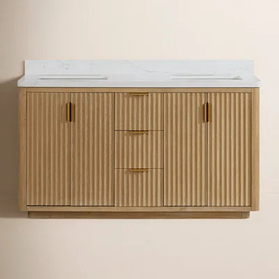 Adela 60" Double Bathroom Vanity Set | Wayfair North America