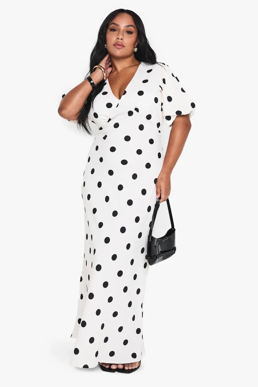 Plus Polka Dot Maxi Dress | Boohoo.com (UK & IE)