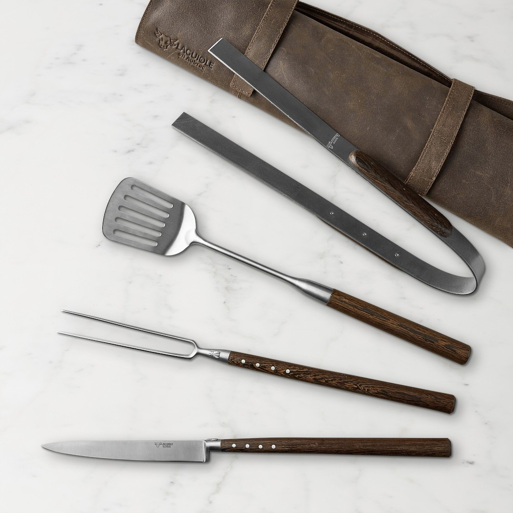 Laguiole en Aubrac 4-Piece Grill Tool Set | Williams-Sonoma