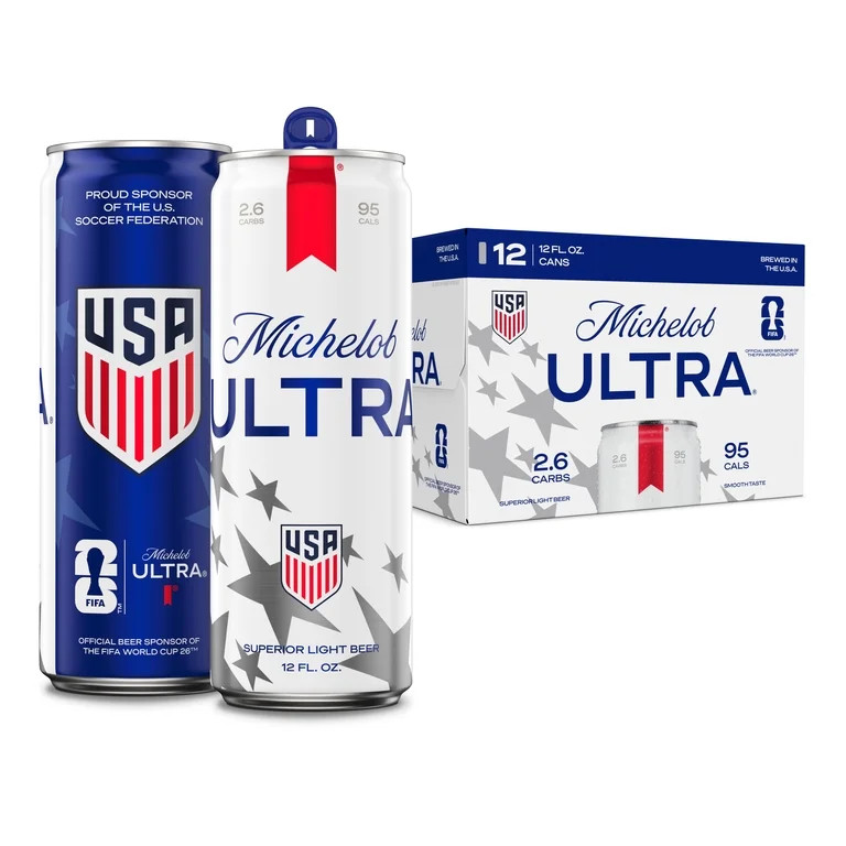 Michelob ULTRA  Superior American Light Lager Beer 12 pack 12 fl oz Aluminum Cans 4.2% ABV - Walm... | Walmart (US)