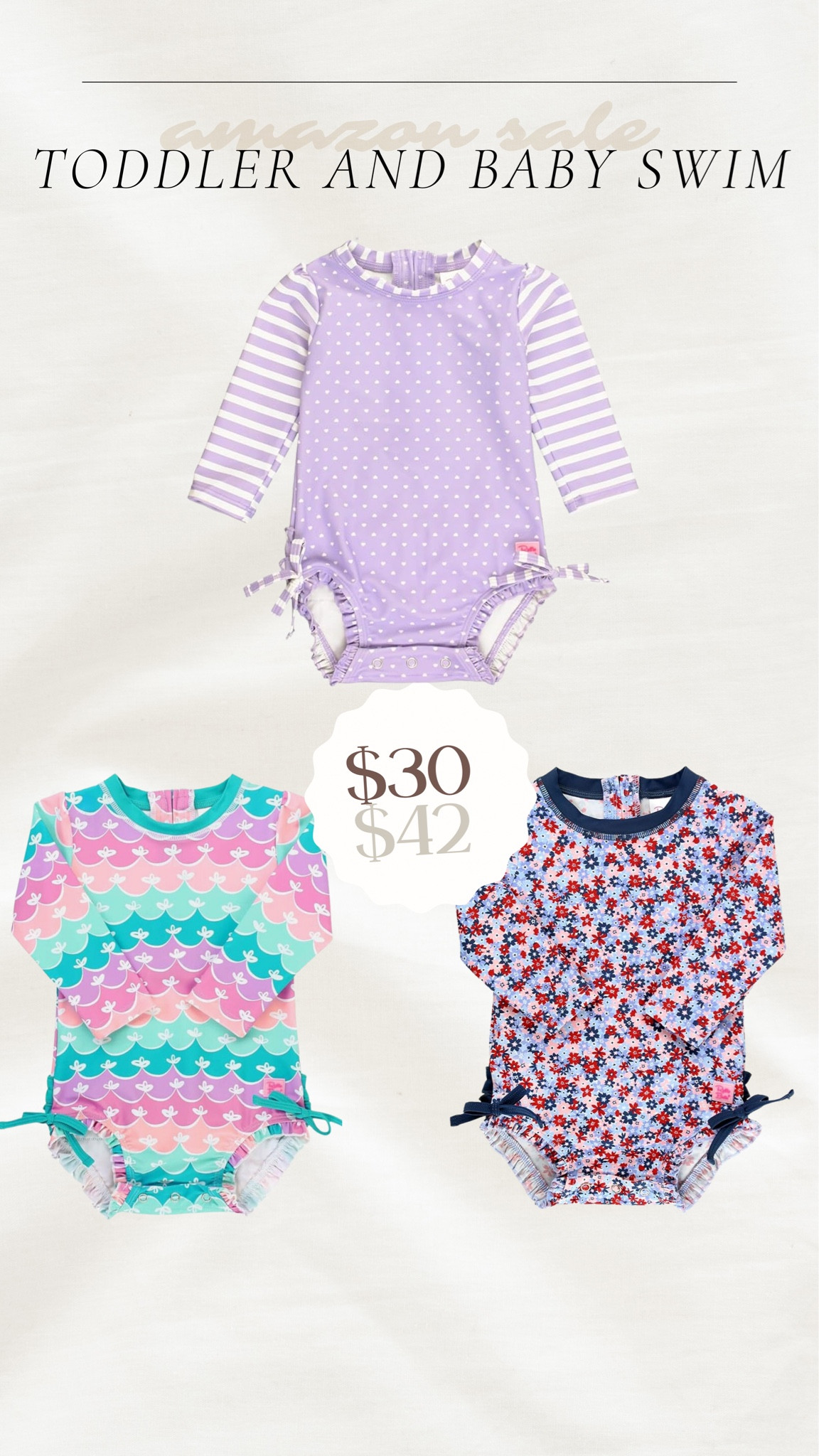 These RuffleButts toddler and baby swimsuits are so cute! 

Amazon sale, amazon swim, baby swim, toddler swim, family spring break, beach vacation, pool day toddlers, Maddie Duff 

#LTKswim #LTKkids #LTKsalealert