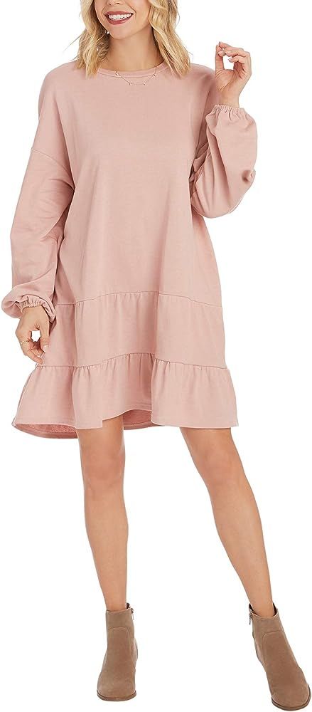 Mud Pie Women's Kristy Sweatshirt Dress | Amazon (US)