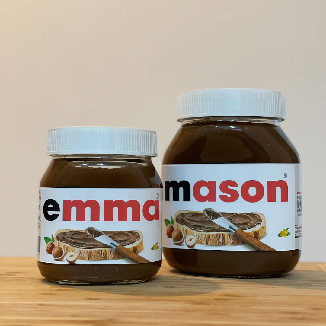 Personalised Chocolate Spread Label Vinyl Sticker Funny - Etsy | Etsy (US)