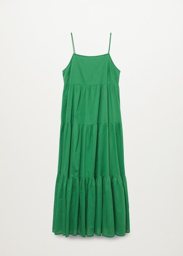 Frill cotton dress | MANGO (UK)