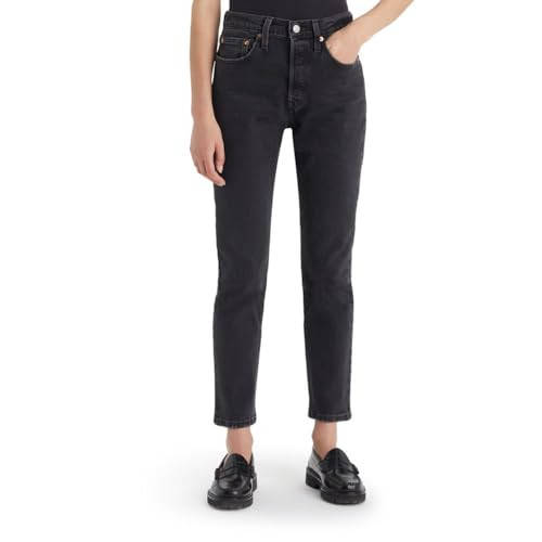 Levi's Women's 501 Skinny Jeans, (New) Black Worn in, 30 | Amazon (US)