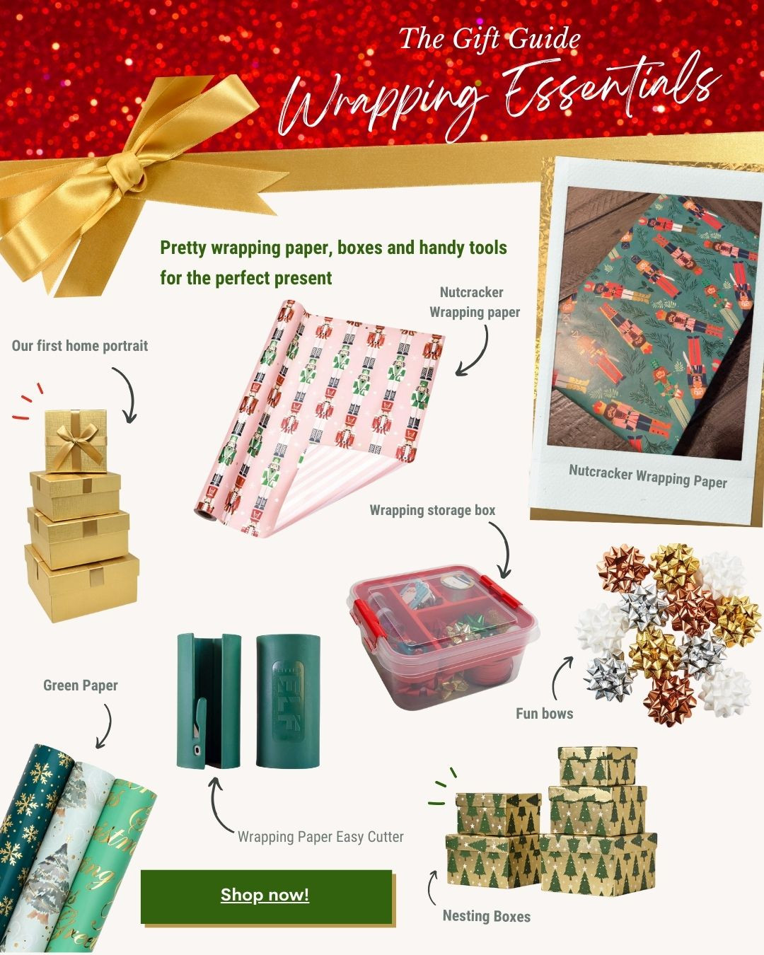 Holiday Wrapping Essentials 

 

#LTKGiftGuide #LTKHoliday #LTKSeasonal