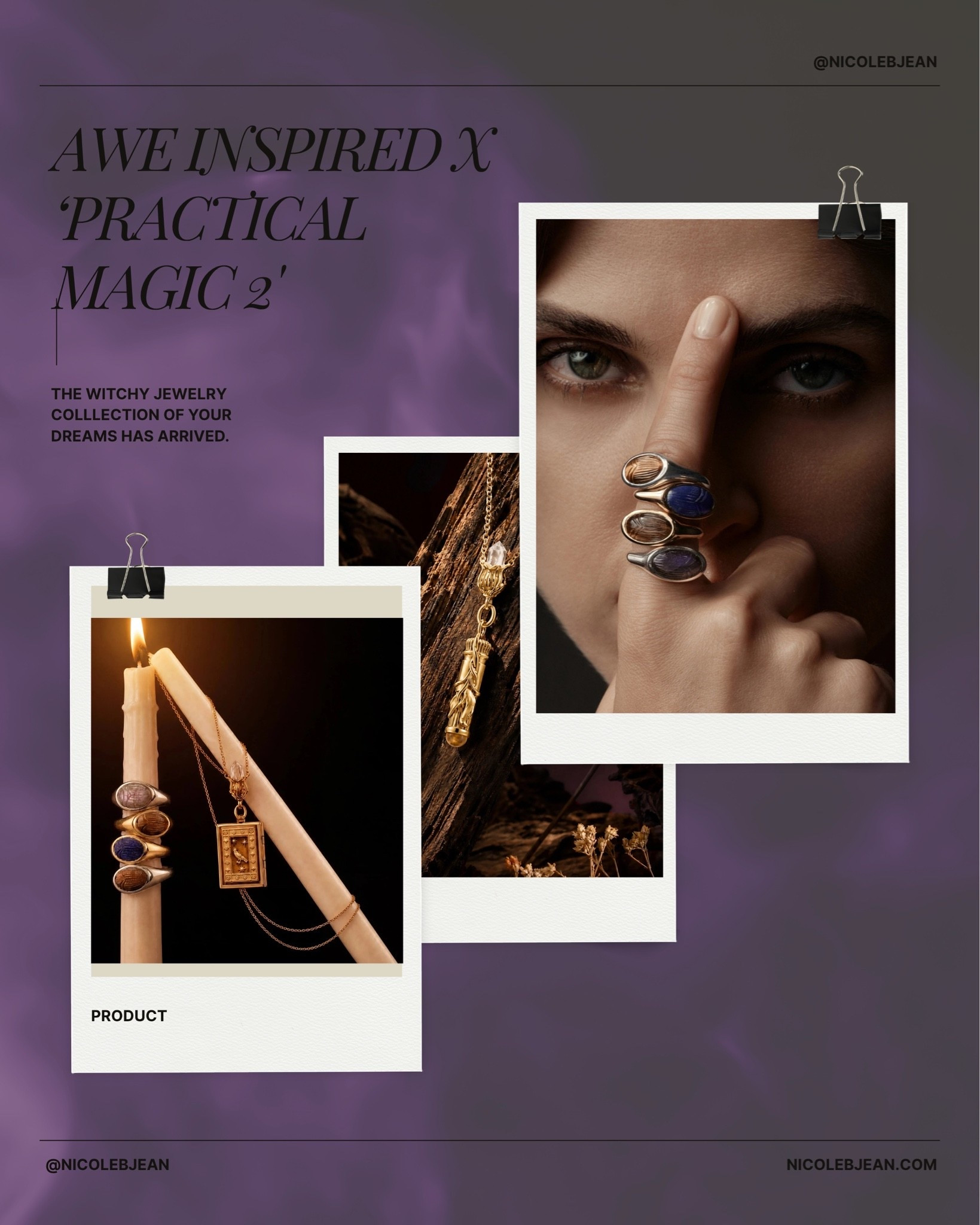 Awe Inspired’s Practical Magic 2 collection is witchy perfection! Read more on the blog (nicolebjean.com).
