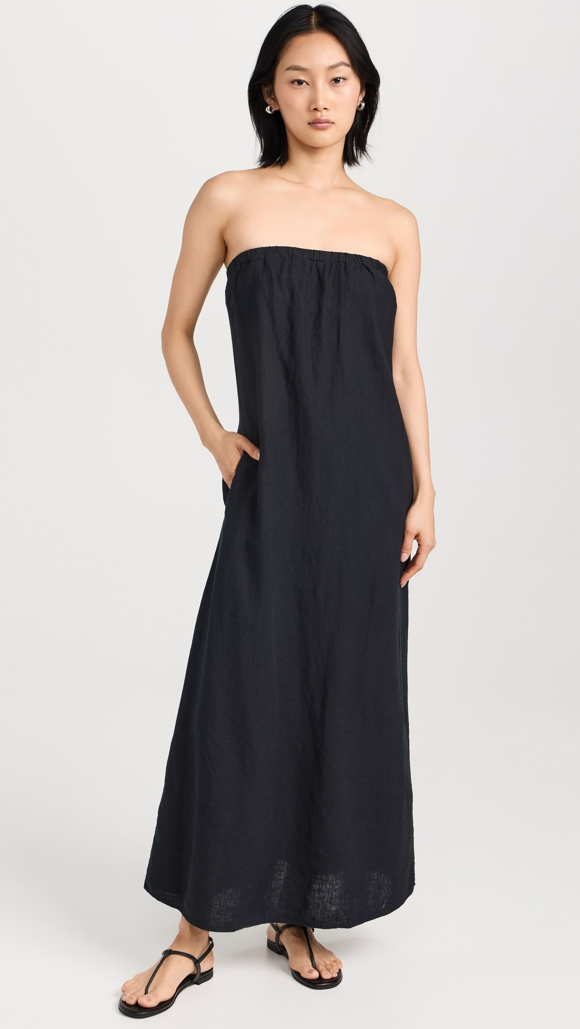 Linen Column Maxi Dress | Shopbop
