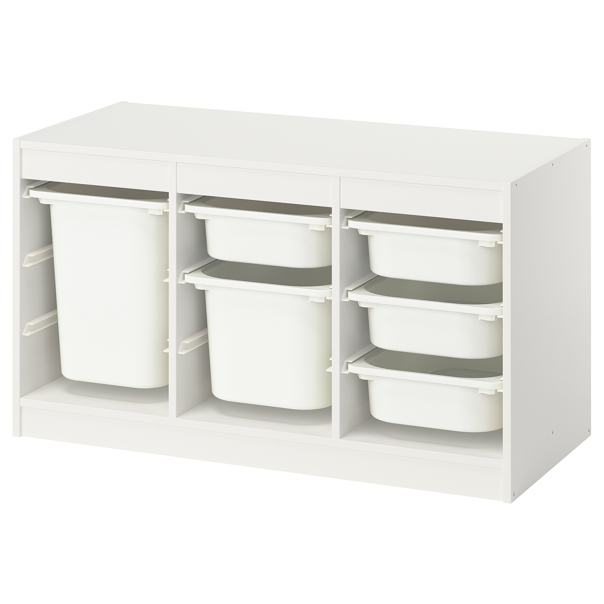 TROFAST Storage combination with boxes, white/white, 39x17 3/8x22 " | IKEA US