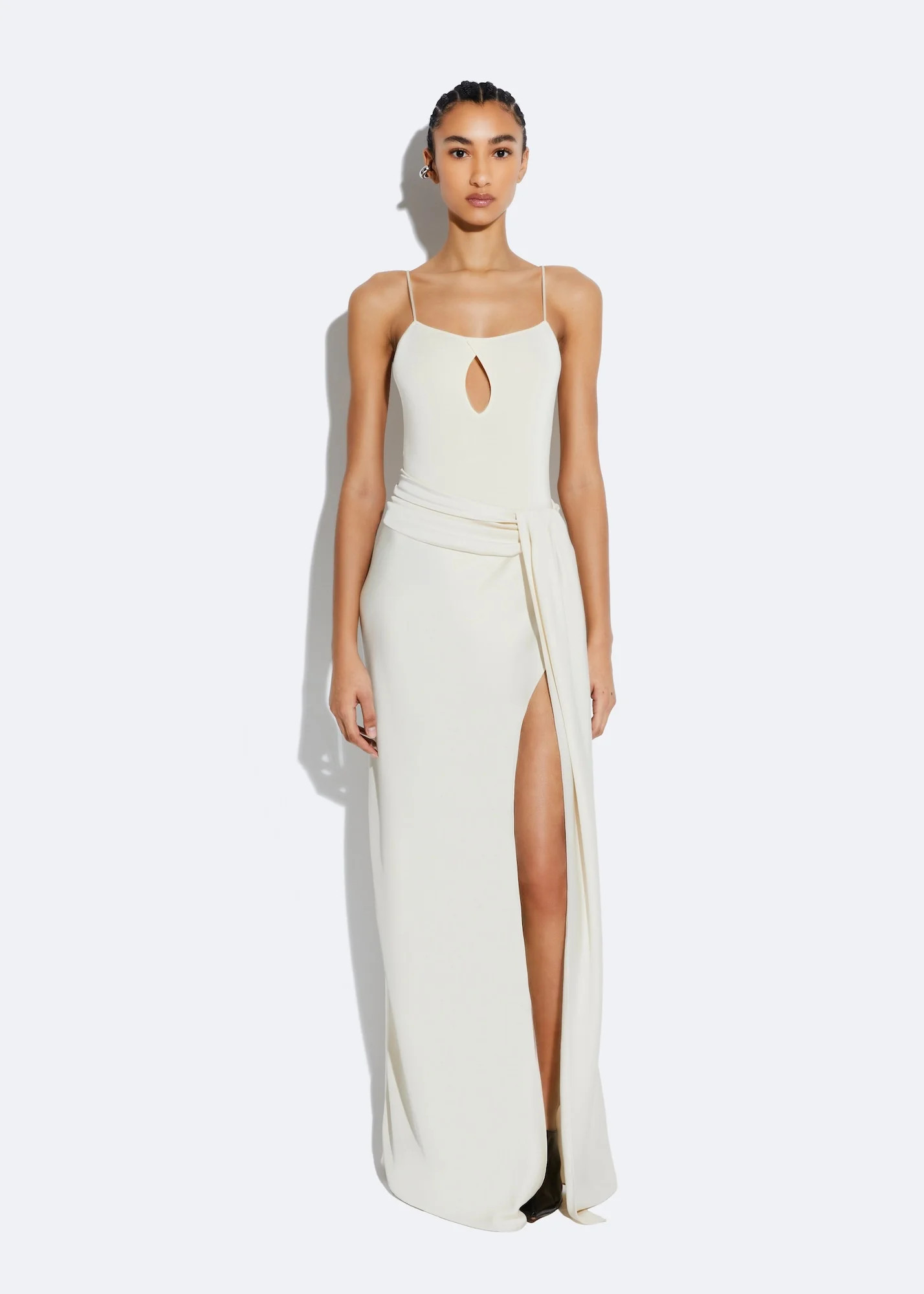 Satin Asymmetric Maxi Skirt | LAPOINTE