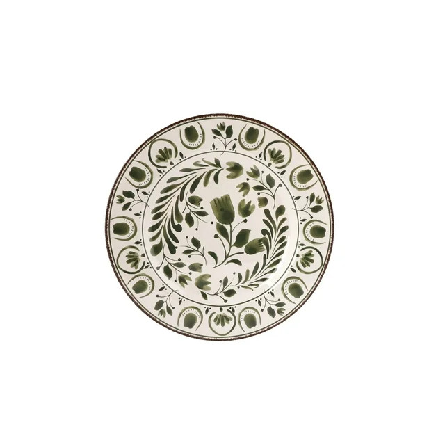 Better Homes & Gardens 11-inch Round Bamboo Melamine Dinner Plate, Green | Walmart (US)