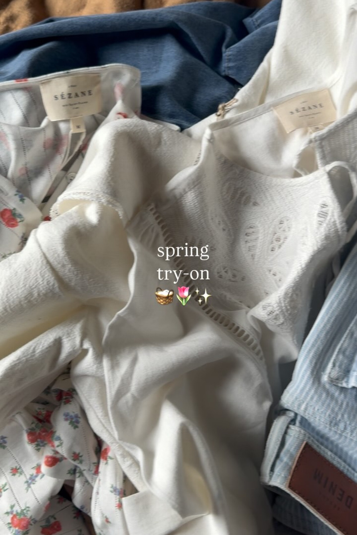 recently ordered some fun and springy items to my closet!💐 which are your faves and which should be returned?!

comment “LINK” and I will send you a DM 🧺🌷✨